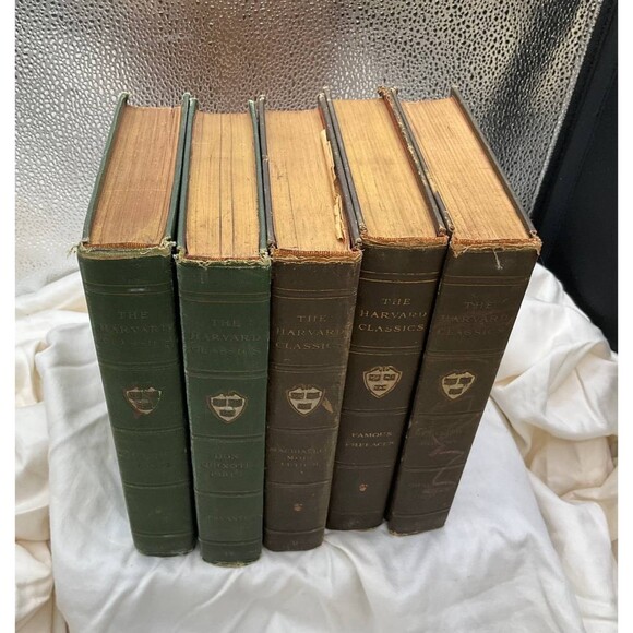 Lot Of 5 Harvard Classics Hardback Books - Don Quixote/Famous Prefaces/Poetry - Picture 2 of 4